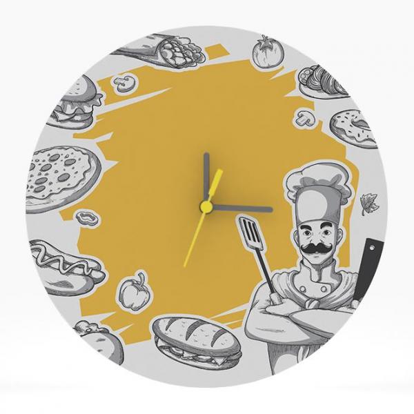 Relógio Decorativo de Parede MDF Pilha Analógico Exclusivo - Tocdecor