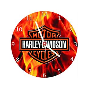 Relógio Decorativo Harley Davidson Fire