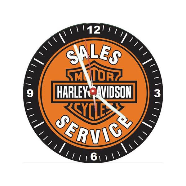 Relógio Decorativo Harley Davidson Sales Service - All Classics