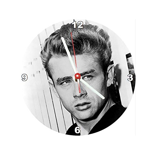 Relógio Decorativo James Dean Branco e Preto