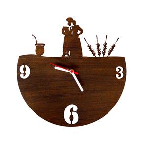 Relógio Decorativo Modelo Gaúcho Tabaco