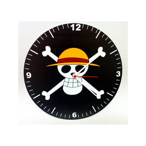 Relógio Decorativo One Piece Bandeira Pirata