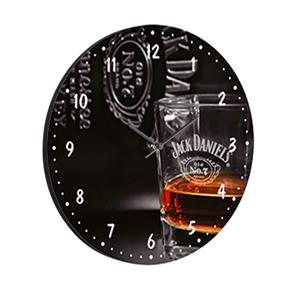 Relógio Decorativo Redondo 35cm BW Quadros Preto