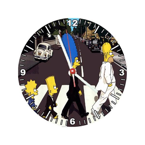 Relógio Decorativo Simpsons Abbey Road - All Classics