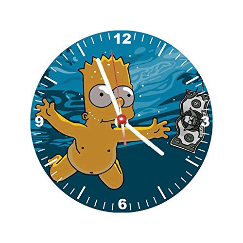 Relógio Decorativo Simpsons Bart Nevermind