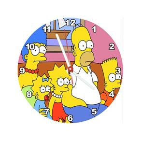 Relógio Decorativo Simpsons Família no Sofa