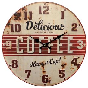 Relógio Delicious Coffee Bege - Bege Claro