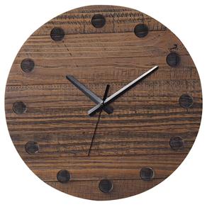 Relogio Design Industrial Pontos Cor Rustic Brown 38 Cm (LARG) - 50320 Sun House