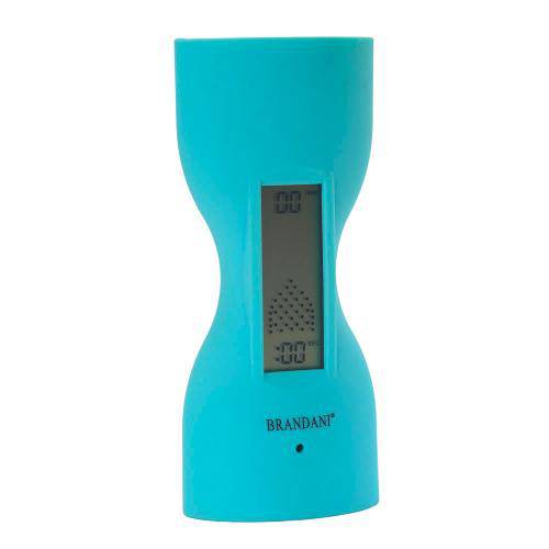 Relógio Despertador Barômetro Plástico Azul 9,5cm