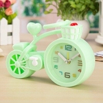 Relógio Despertador bicicleta bonito Cores forma de doces multi-função de viagem Cama Beep desktop despertador Mini Mudo Relógios de Mesa portátil