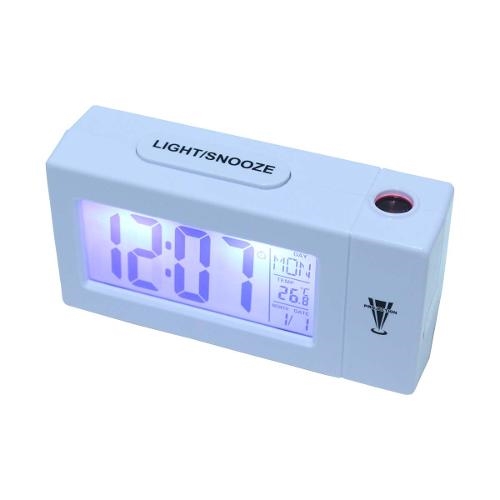 Relogio Despertador com Projetor de Horas Termometro Calendario com Luz de Fundo Atima - Paris