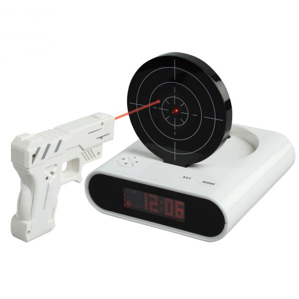 Relógio Despertador com Tiro Gun Alarm - Yaay