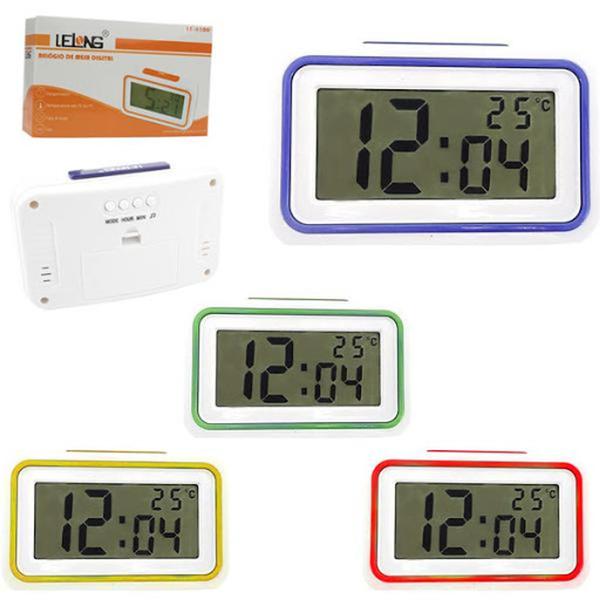 Relógio Despertador de Mesa Digital Led Temperatura Le-810 - Lelong
