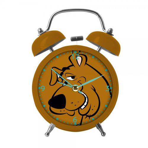 Relógio Despertador de Metal Scooby Doo 16cmx11cmx06cm