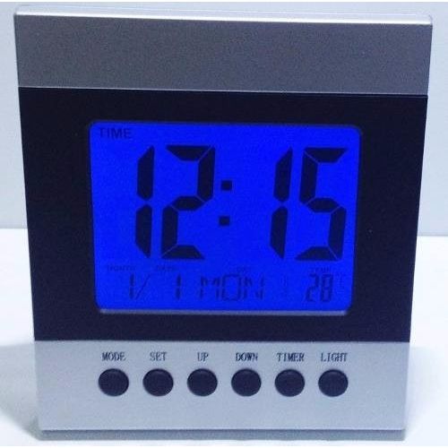 Relógio Despertador Digital com Luz e Alarme e Medidor de Termômetro Ds-2088