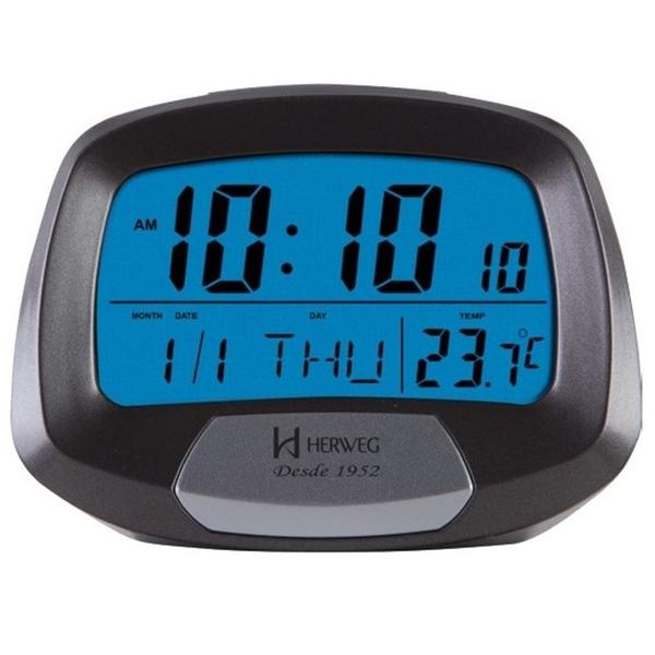 Relógio Despertador Digital com Termômetro 2977/071 - Herweg