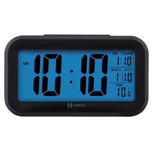 Relógio Despertador Digital com Termometro Herweg 2980-34