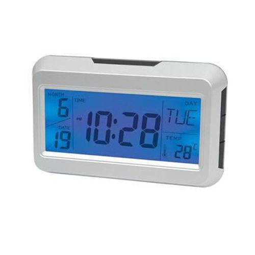 Relógio Despertador Digital de Cabeceira a Pilha com Sensor