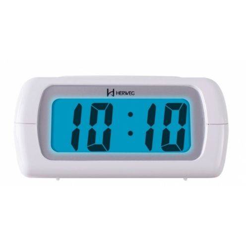 Relógio Despertador Digital Herweg 2981 021 Branco