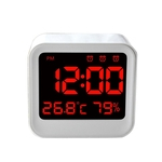 Relógio Despertador Do Grupo Da Luz Do Diodo Emissor De Luz De Digitas Multi Com Higrômetro Da Temperatura