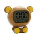Relógio Despertador electrónico para Alunos Especiais Recarregável Bear Relógio Despertador