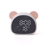 Relógio Despertador espelho panda cute decoração office desktop despertador Multi-voz