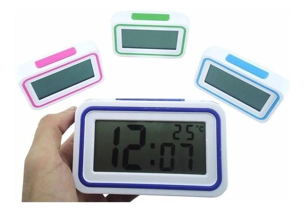 Relógio Despertador Fala Hora Temperatura Deficiente Visual - Jiaxi