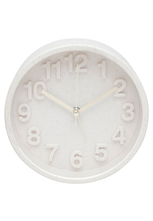 Relógio Despertador Fine Marble Bege 13X5X13 Cm Urban