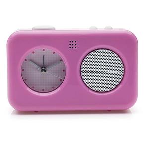 Relógio Despertador Gravador - Rosa