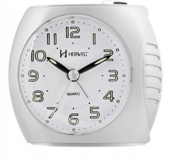 Relógio Despertador Herweg 2586 021 Branco