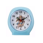 Relogio Despertador Herweg 2640 007 Azul Bebe Anjo