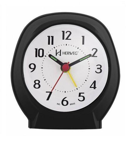 Relogio Despertador Herweg Quartz 2634 034 Preto