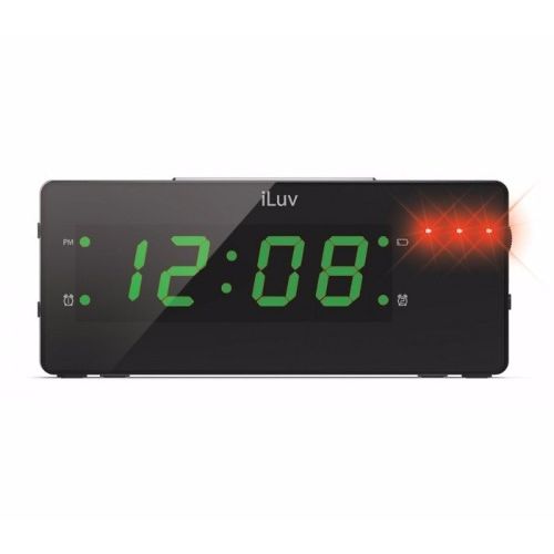 Relogio Despertador ILuv LED Bivolt 2 Alarmes Função Vibrar e USB TIMESHAKER