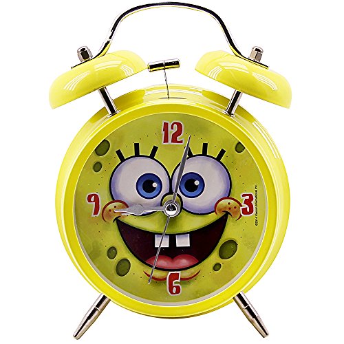 Relógio Despertador Mecânico Bob Esponja