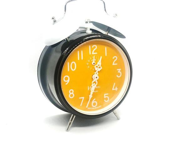 Relógio Despertador Mecânico Estilo Retro Vintage Ref - 2383 - Lançamento - Laranja - Herweg