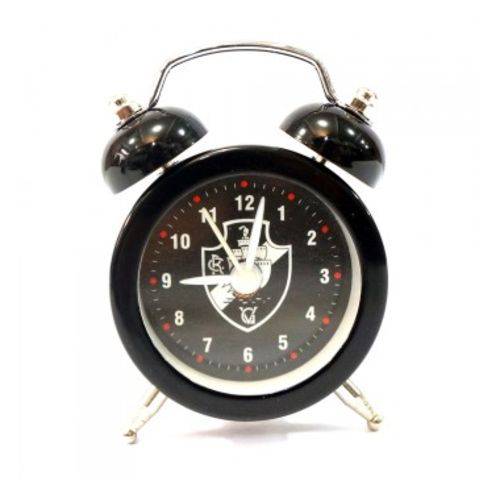 Relógio Despertador Metal 7 Cm - Vasco