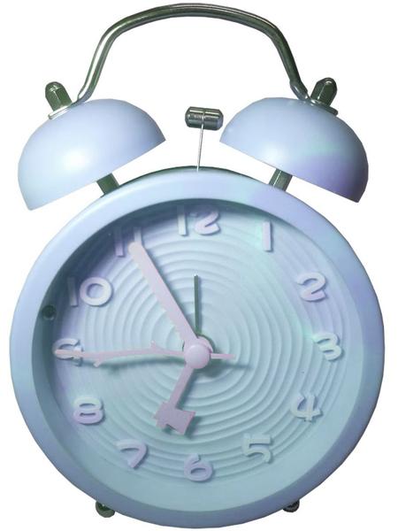 Relógio Despertador Metal de Mesa Azul - Monaliza