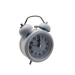 Relógio Despertador Modelo Antigo 2 Sinos Mecânico Branco