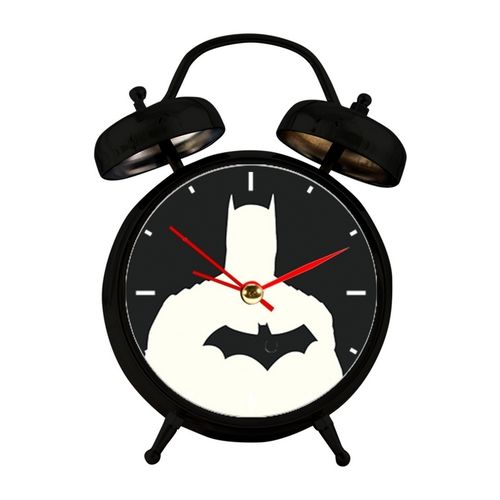 Relógio Despertador Preto com Led Batman Urban