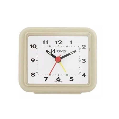 Relógio Despertador Quartz Decorativo Herweg 2612-32