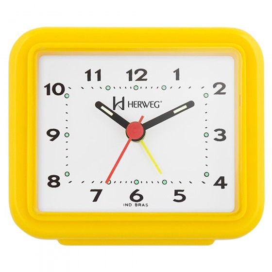 Relógio Despertador Quartz Decorativo Herweg 2612-268