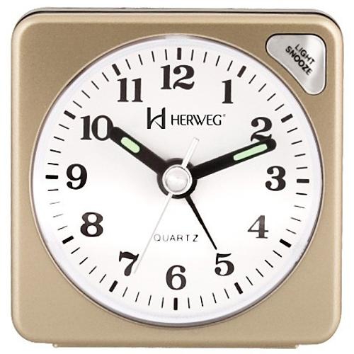 Relógio Despertador Quartz Tradicional Herweg 2510-67