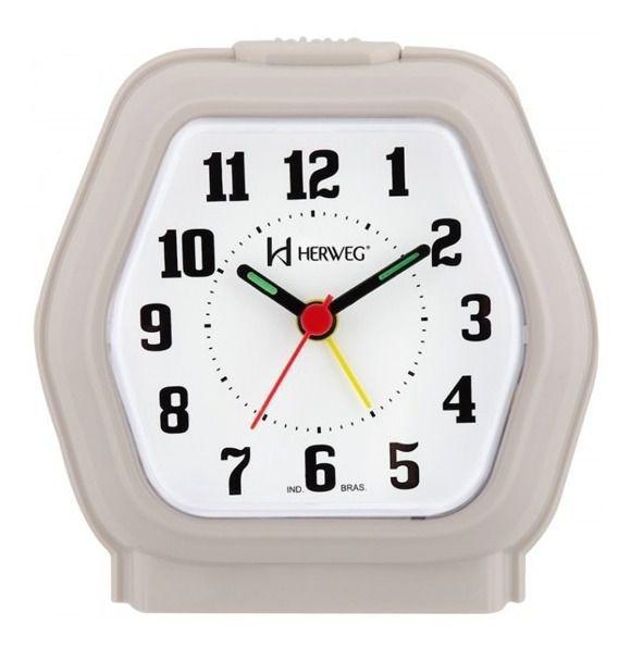 Relógio Despertador Quartz Tradicional Herweg 2635-131