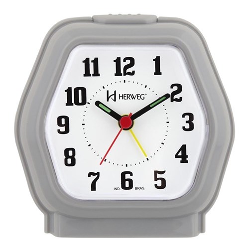 Relógio Despertador Quartz Tradicional Herweg 2635-24