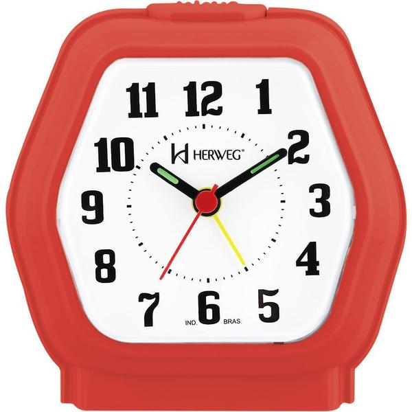 Relógio Despertador Quartz Tradicional Herweg 2635-269