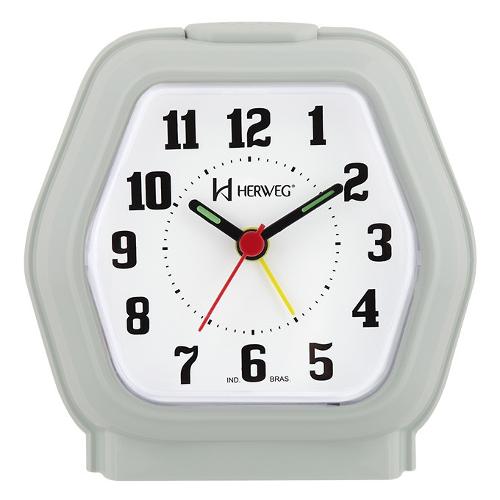 Relógio Despertador Quartz Tradicional Herweg 2635-72