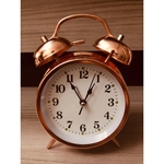 Relógio Despertador Rose Gold Decoração Casa Sala Quarto