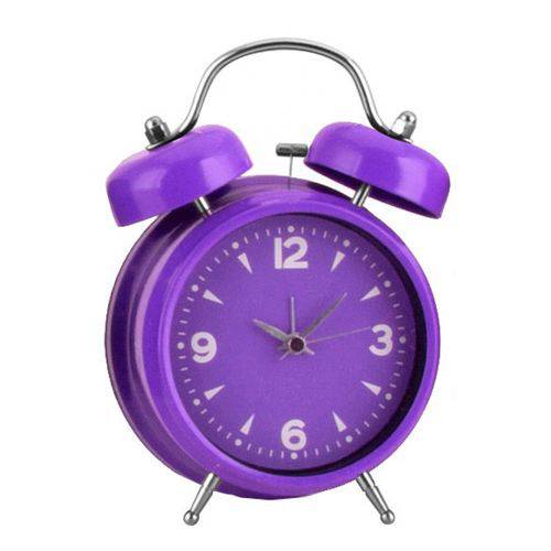 Relógio Despertador Roxo 19 Cm - Unygift