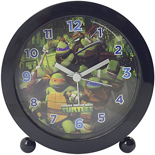 Relógio Despertador Tartarugas Ninjas Preto