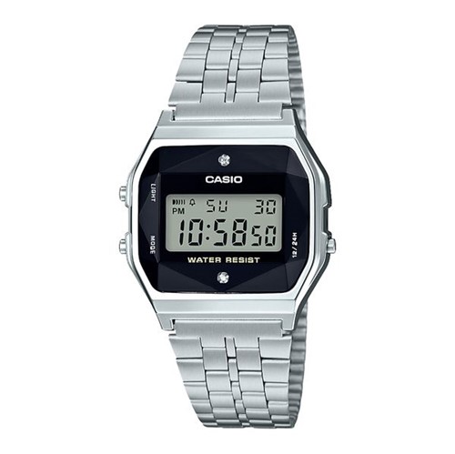 Relógio Diamond Casio Vintage Prateado A159WAD-1DF-BR